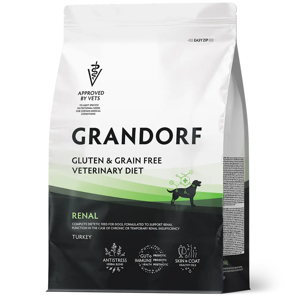 Упаковка ветеринарной диеты Grandorf Vet Renal для собак